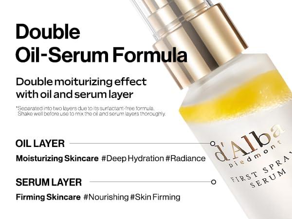 d'alba Piedmont d\'alba Piedmont Italian White Truffle First Spray Serum, Vegan Skin Care, Light-weight Face Moisturizer, Glow Serum for Radiant Skin, Non Comedogenic, All In One Mist, Korean Skin Care (3.38 fl oz.)