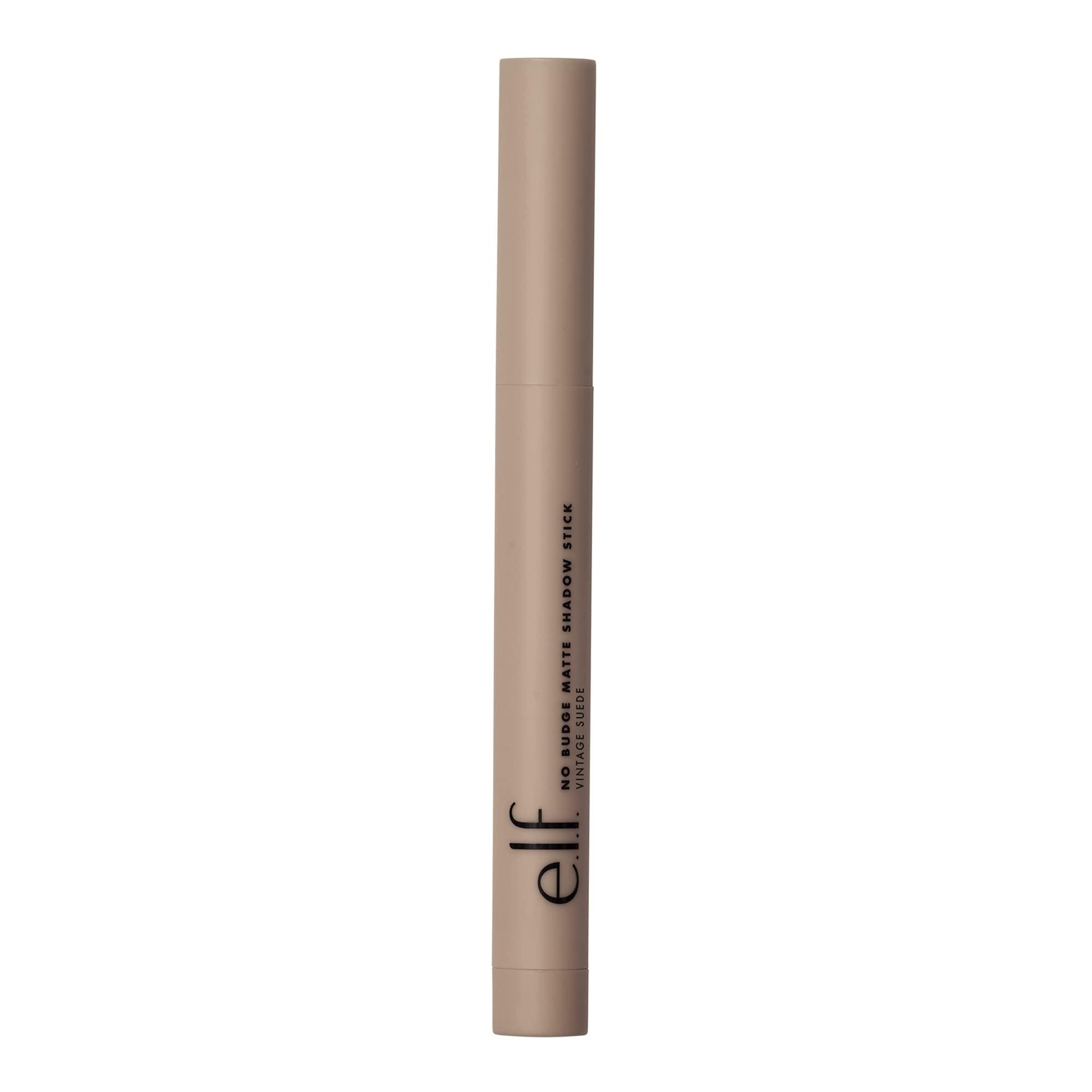 e.l.f. e.l.f. No Budge Matte Shadow Stick, One-Swipe Cream Eyeshadow Stick, Long-Wear & Crease Resistant, Matte Finish, Vintage Sude