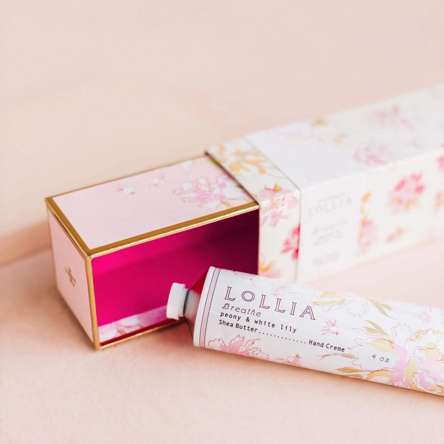 LOLLIA LOLLIA Handcreme, 4 oz Breath Scented Hand Cream for Women, Moisturizing Hand Lotion for Dry Hands, Shea Butter & Cocoa Butter, Quick Absorbing Lotion