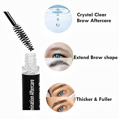 Libeauty Brow Lamination and Lash Lift Nutrition Clear Eyelash Perm Aftercare Save Burning Eyelash & Eyebrow, Keratin Boost Care Fix Messy Brows/Lashes into Neat Look for 8 Weeks
