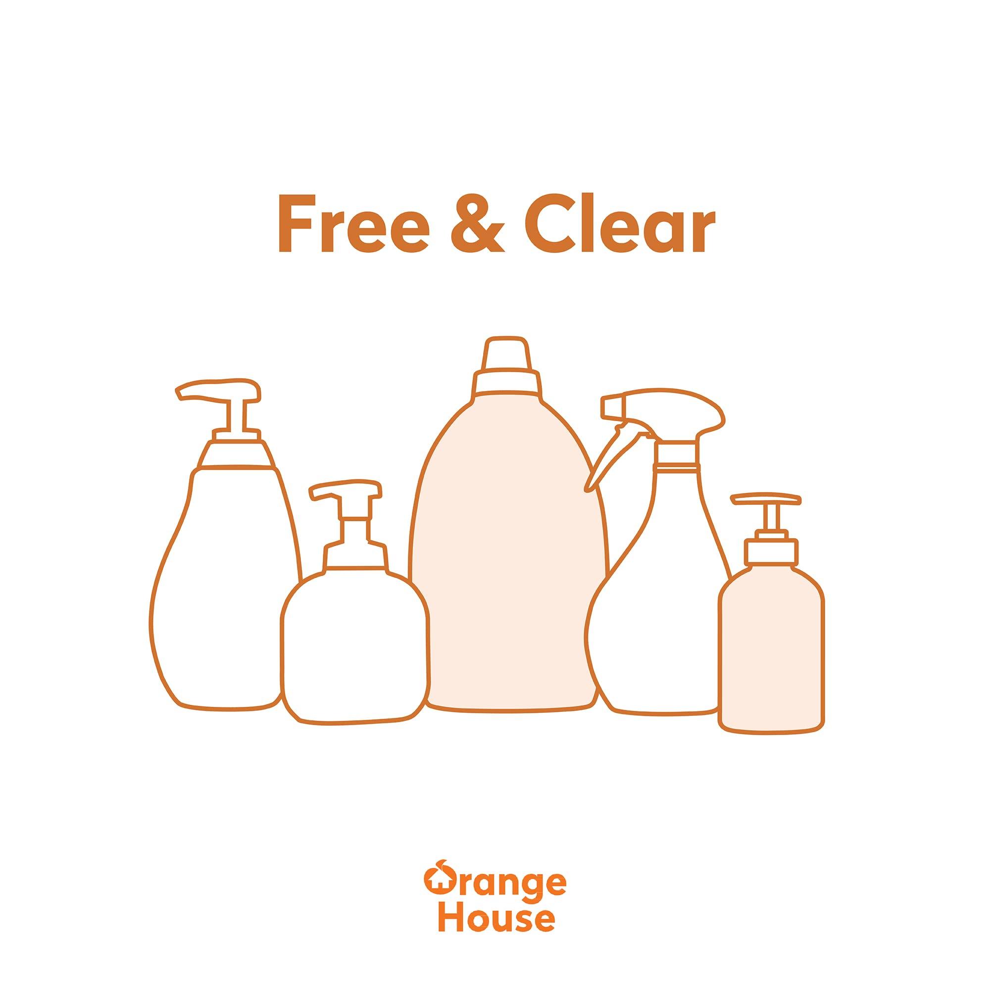 ORANGE HOUSE ORANGE HOUSE Liquid Hand Soap with Natural Food-Grade Orange Oil, Fresh Smell, 12 Fl Oz (6 Pack)