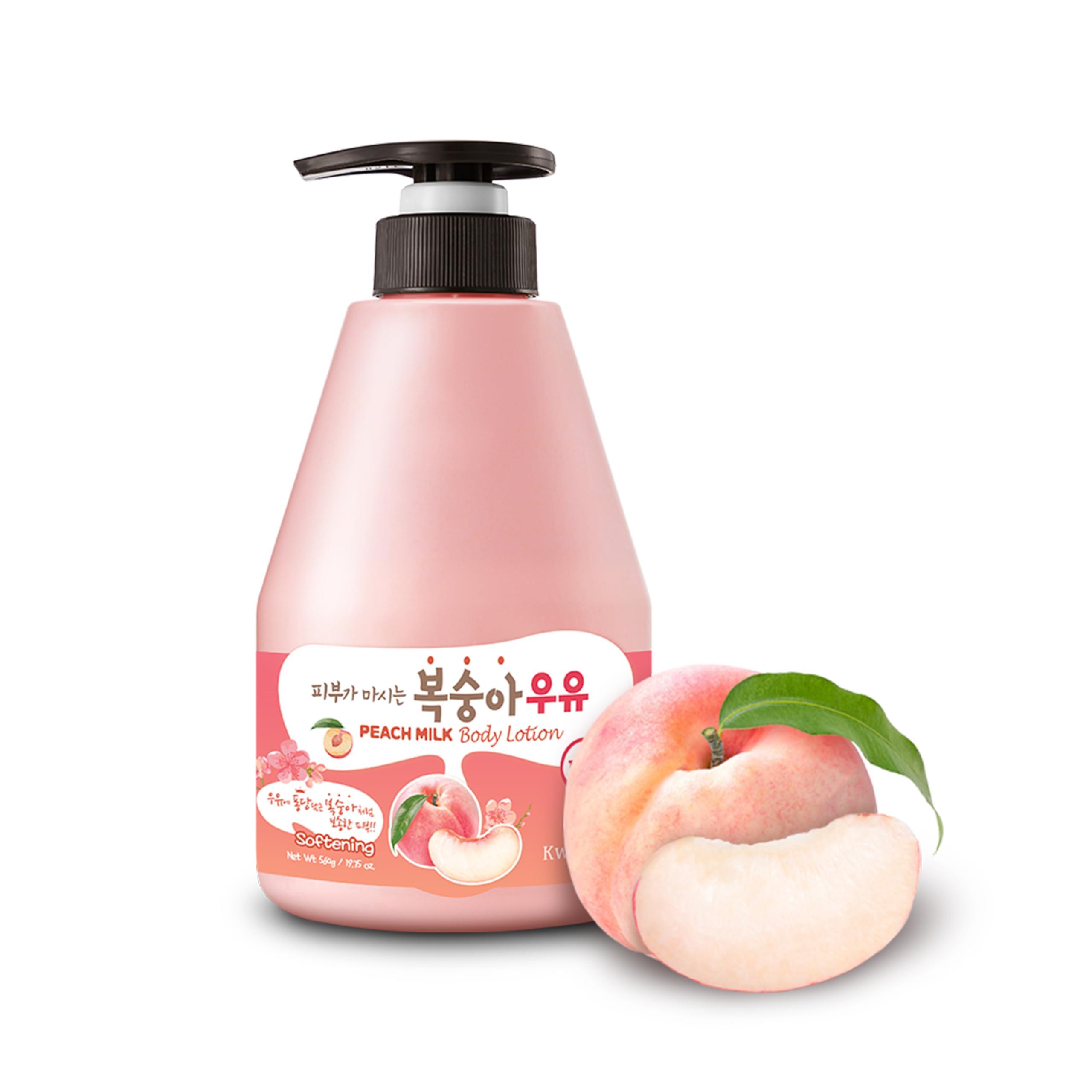 WELCOS WELCOS KWAILNARA Peach Milk Body Lotion  Korean Body Lotion for Smooth & Soft Skin 560 g / 19.75 Fl. Oz