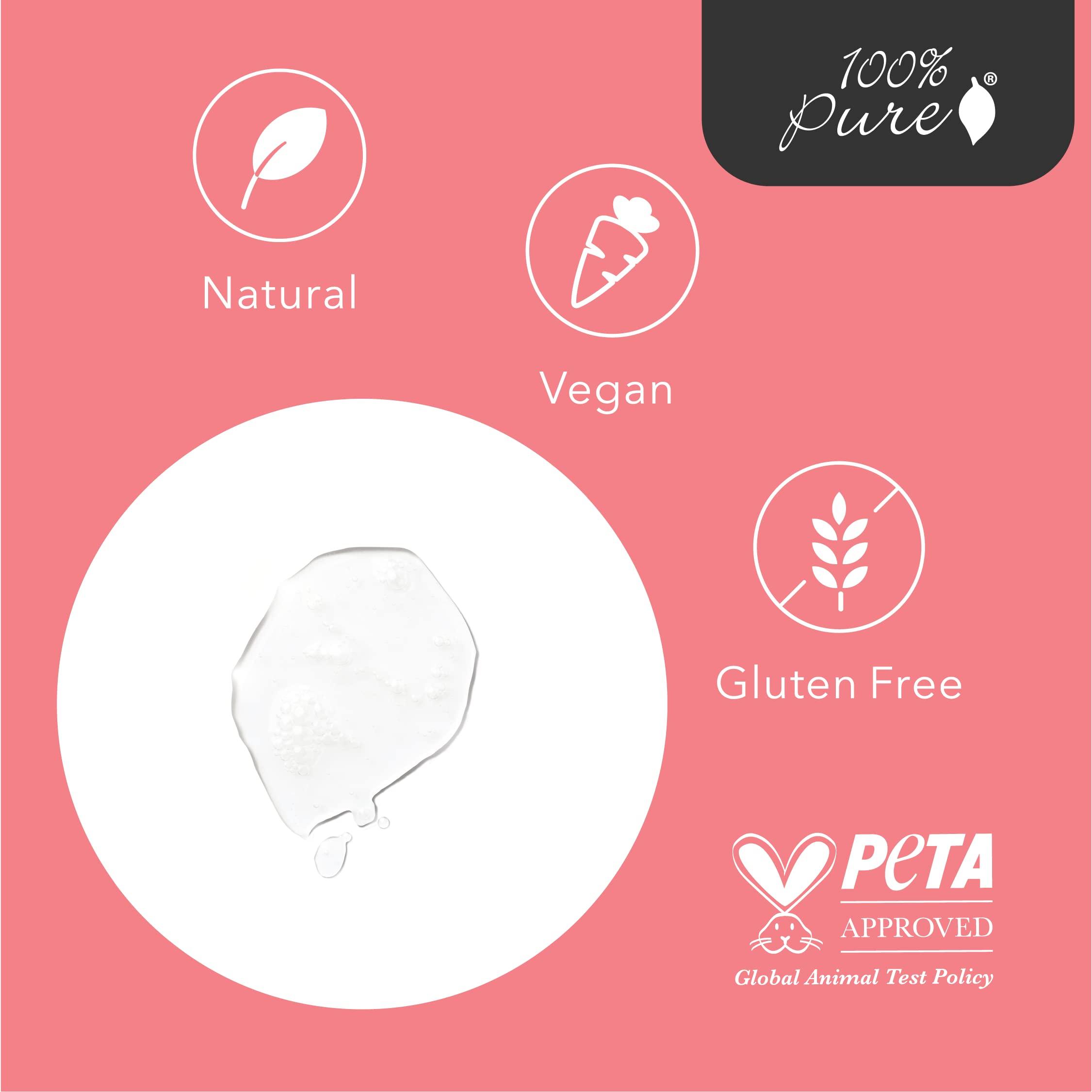 100% PURE 100% PURE Tea Tree Clear Complexion Cleanser Face Wash Natural Botanic Foam Acne Blemish Treatment Deep Skin Cleansing Pore Declogger - Vegan - 3.71oz