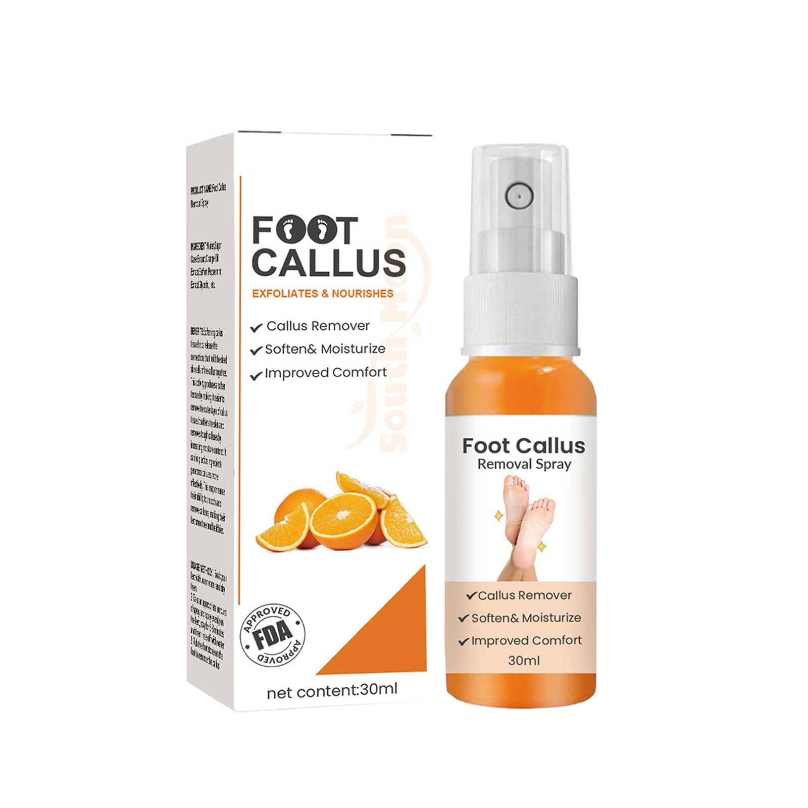 LOEBKE Foot Callus Removal Spray,Foot Heel Callus Remover Spray,Foot Peeling Spray Orange Oil,Foot Peel Spray That Remove Dead Skin,Exfoliating Peeling & Calluses On Feet (1PCS)