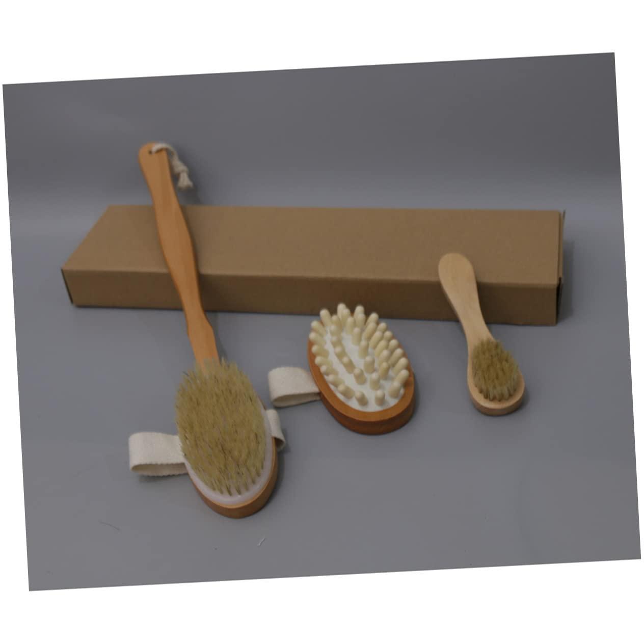 Healeved Healeved 4pcs Taking Shower Tools Bathing Accessories Wooden Bathing Supplies Bathing Tool for Home