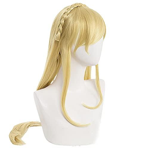 ZZMQ ZZMQ Super 2: Sayonara Zetsubou Gakuen Sonia Nevermind Cosplay Wig Blond Braid Style Long Straight Hair Wigs + Wig Cap