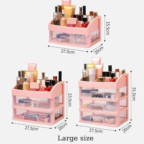 BGHEWRT BGHEWRT Makeup Organizer with Drawers, Cosmetic Display Cases, Makeup Storage Box, White