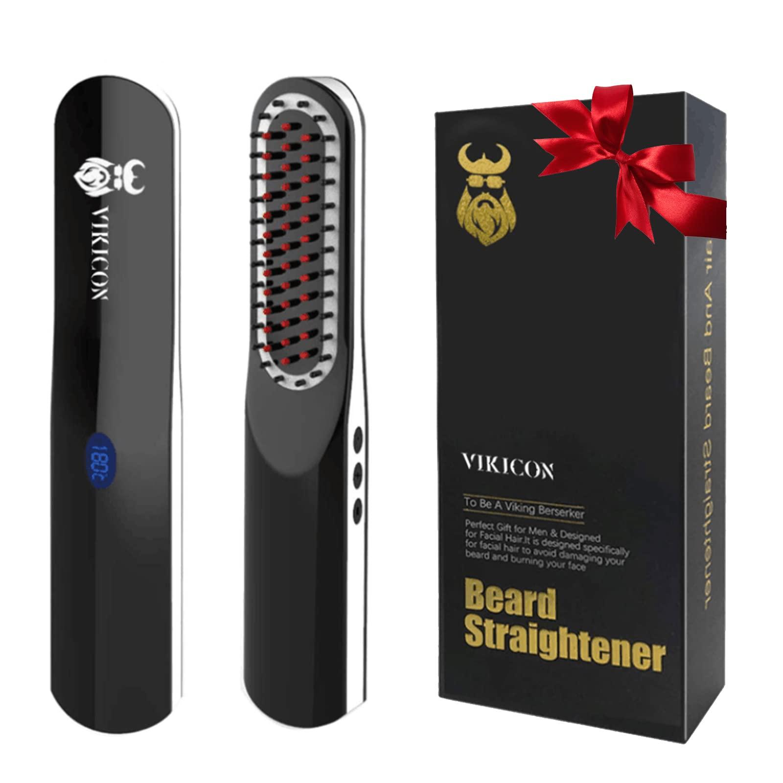 VIKICON VIKICON Beard Straightener & Beard Scrubber, Grooming Tools for Beard, Mustache Hair, Gifts for Men