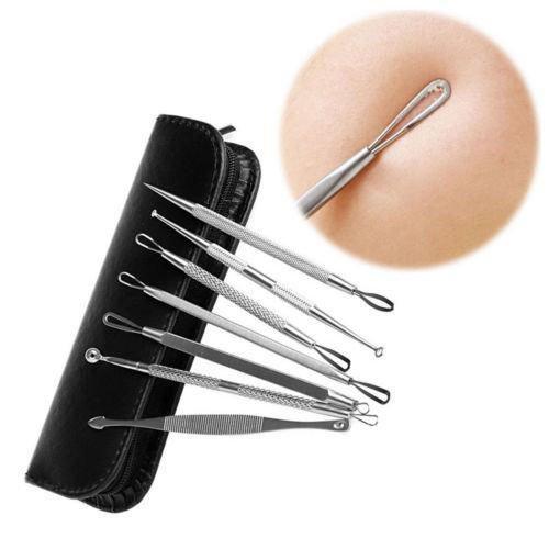 VeniCare Blackhead and Pimple Remover Kit - 7 Surgical Extractor Tools - Excellent for Acne Treatment, Pimple Popping, Blackhead Extraction, Zit Removing, Blemish Removal, Comedone Extracting,Whitehead Popping