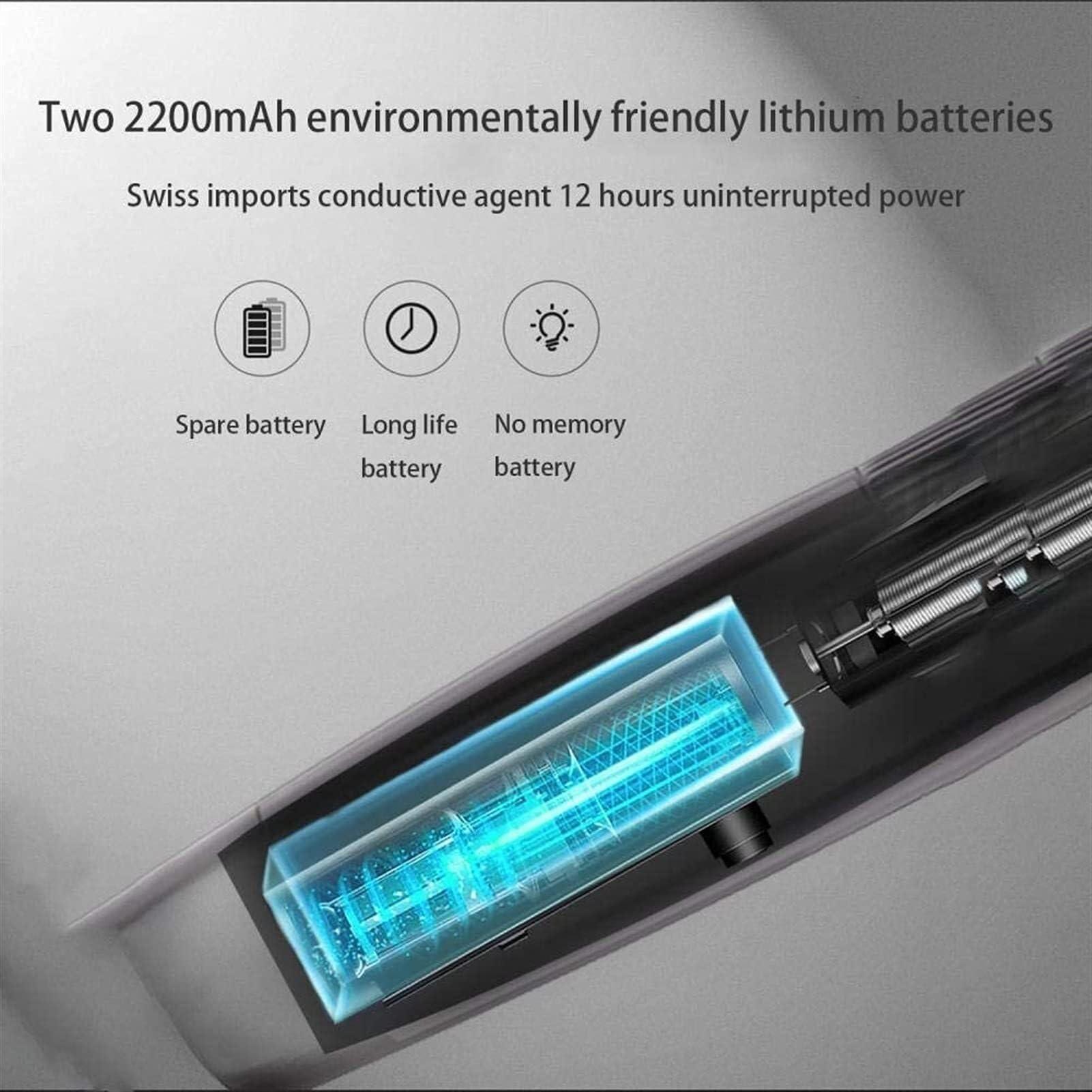 FFCJJD FFCJJD Professional Hair Clippers - Rechargeable Hair Beard Trimmer Cordless Haircut Kit with Titanium & Ceramic Waterproof Blades for Wet/Dry Cut, 5-Speed Adjustable with Barber Cape, and Travel Bag