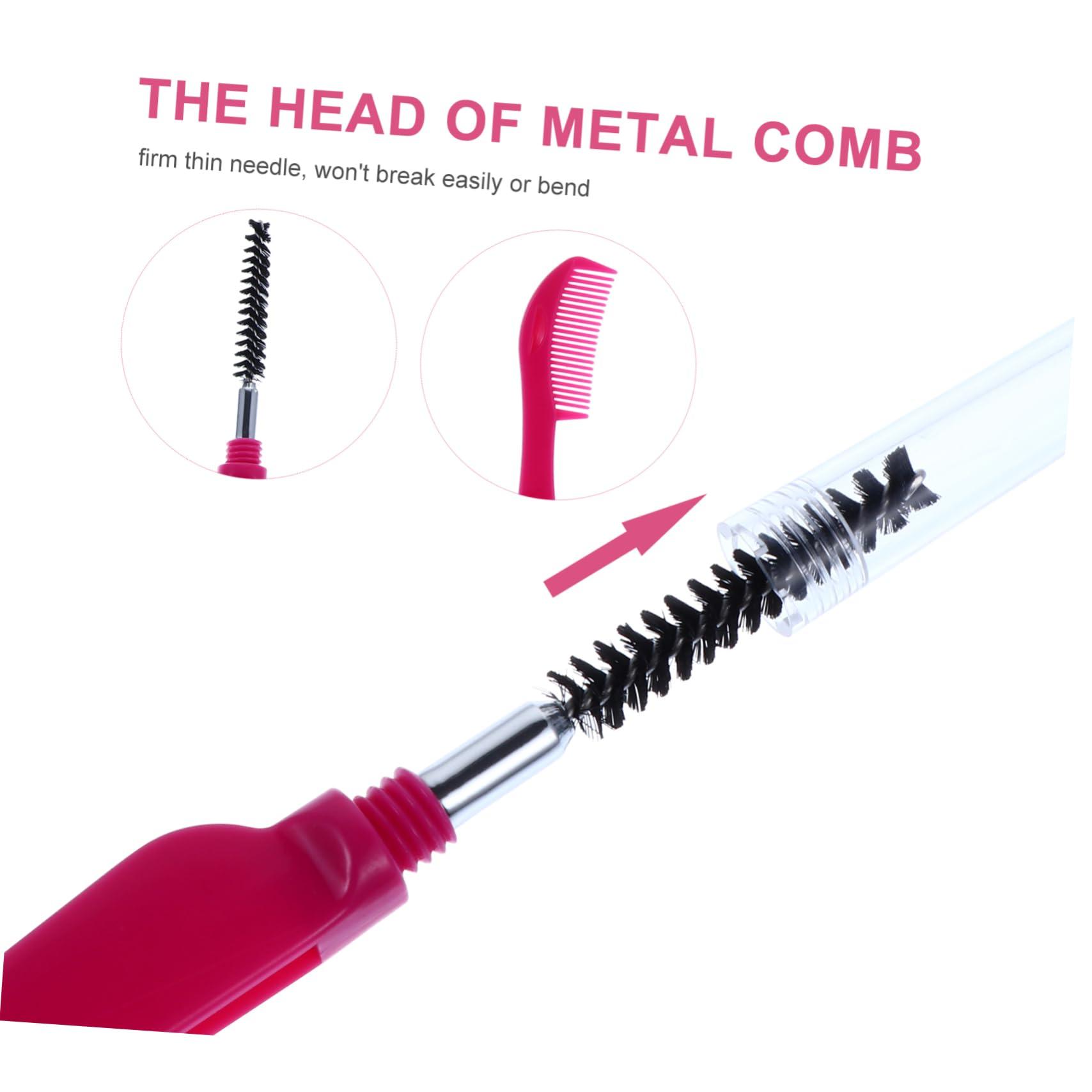 Didiseaon Didiseaon 18 Pcs Collapsible Eyelash Comb Mascara Comb Brush Eye Mascara Eyelash Separator Eyelash Mascara Folding Eyelash Comb Eyebrow Shaper Eyelash Brush Makeup Grooming Tool Plastic