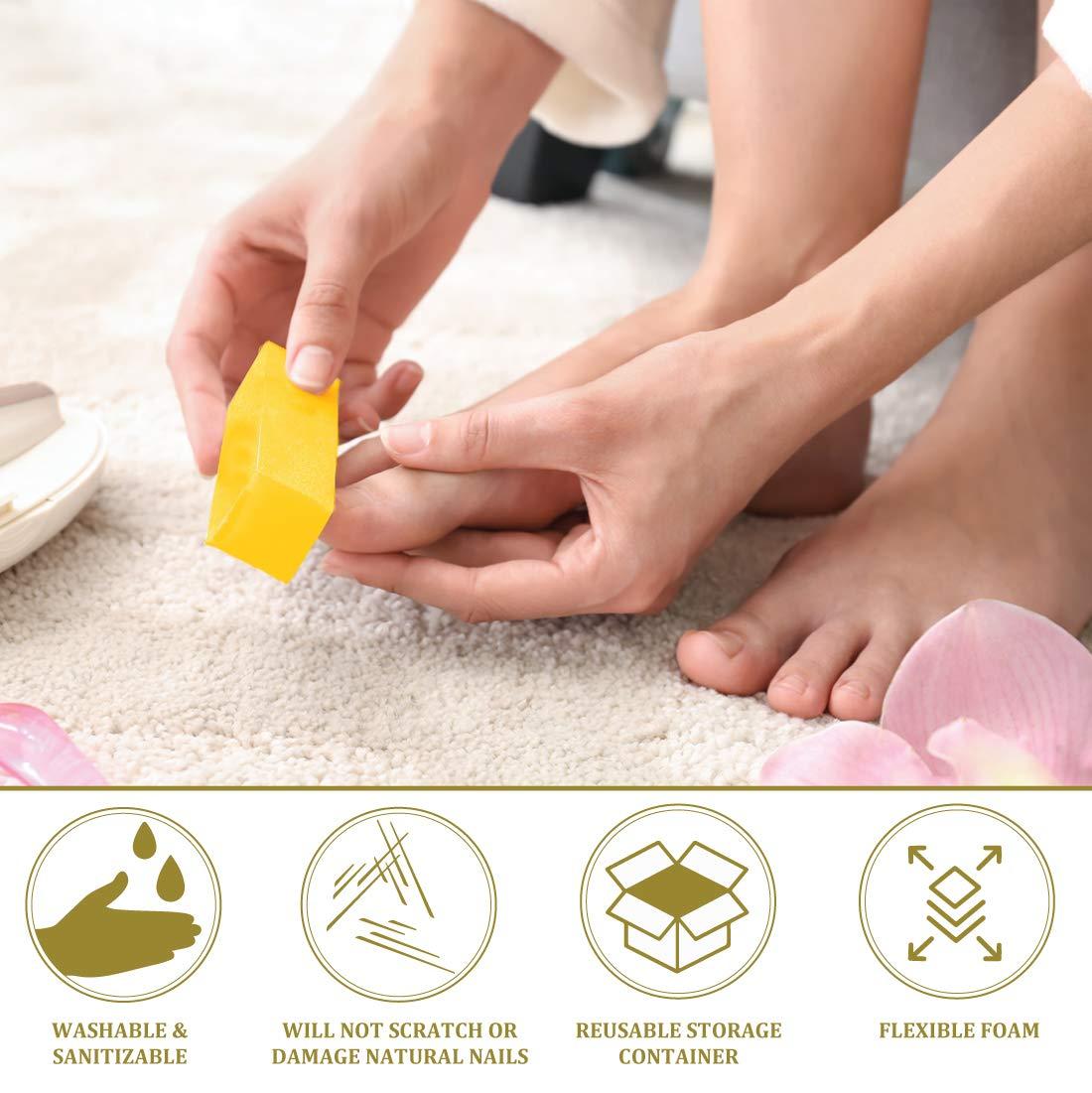 ForPro Professional Collection ForPro Professional Collection Ultra Gold Buffing Block, 240 Grit, Four-Sided Manicure & Pedicure Nail Buffer, 3.75\" L x 1\" W x 1\" H, 20-Count