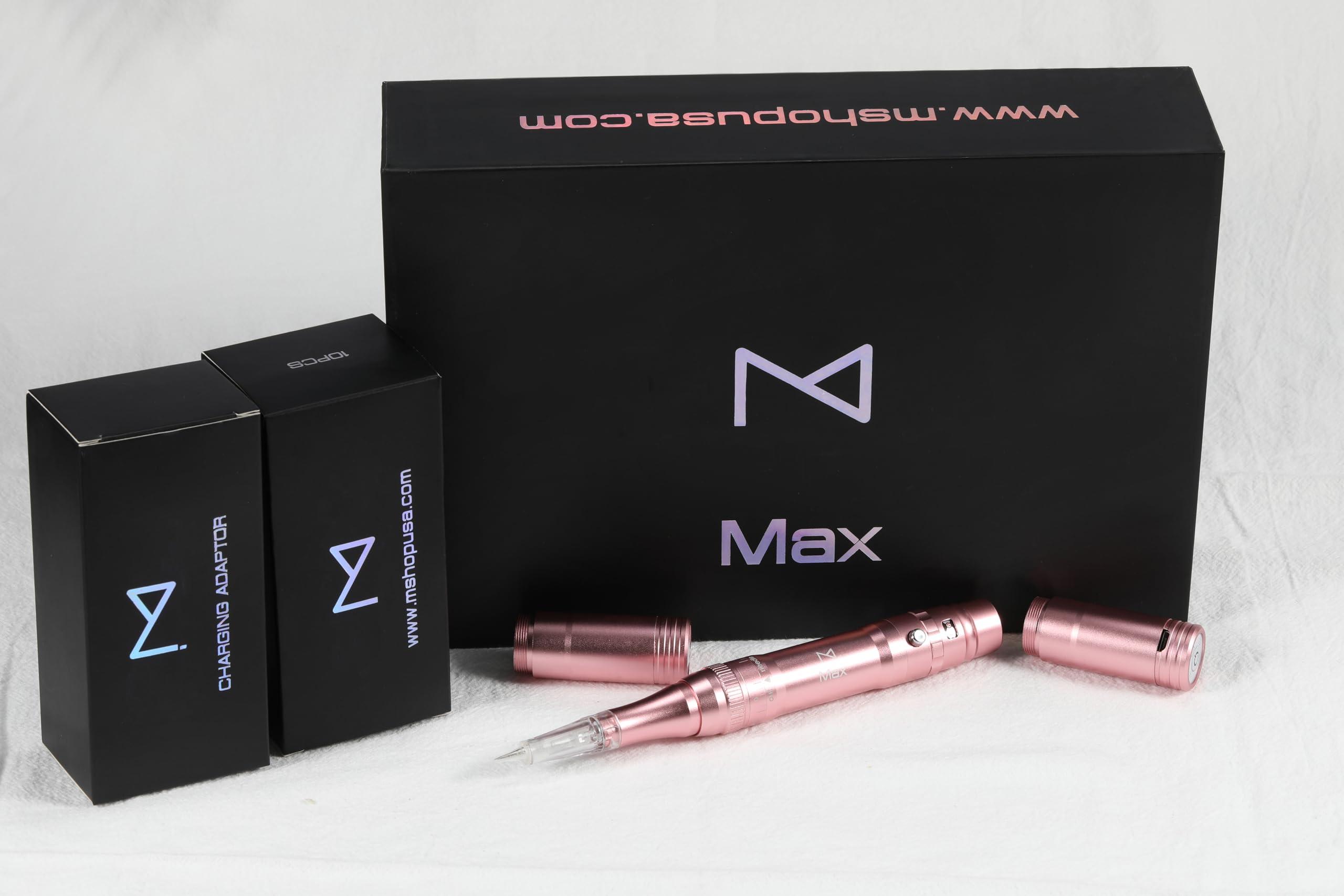 M M Permanent Makeup Machine - Microblading Machine, Eyebrow Tattoo Machine - Microshading, Lip, Ombre Brows Machine - Wireless Machine Kit - Achieve Flawless Results (Pink)