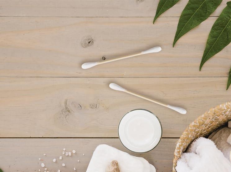 FEEL NATURAL Box of 200 Feel Natural Bamboo Cotton Buds White