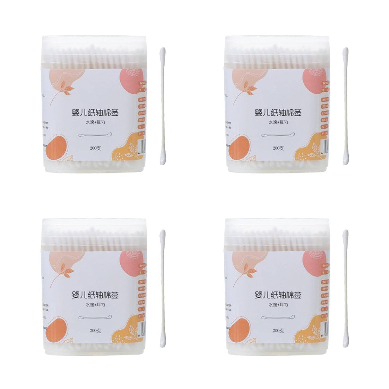 Toddmomy 800 Pcs Cotton Swab Ear Cleaning Swab Cotton Stick Swab Baby Ear Wax Cleaner Baby Ear Cotton Stick Cosmetic Swabs