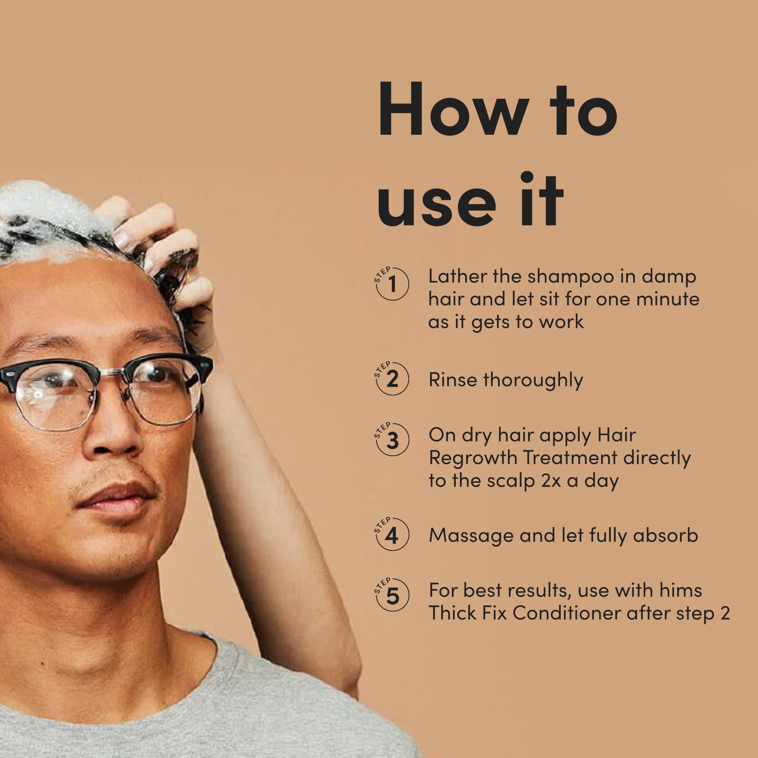 HIMS & HERS Hims Max Volume Shampoo & Conditioner Pack - Volumizing Shampoo and Conditioner for Men - Citrus Spice - Men\'s Natural Shampoo & Conditioner - 2 x 6.4 fl oz Bottles