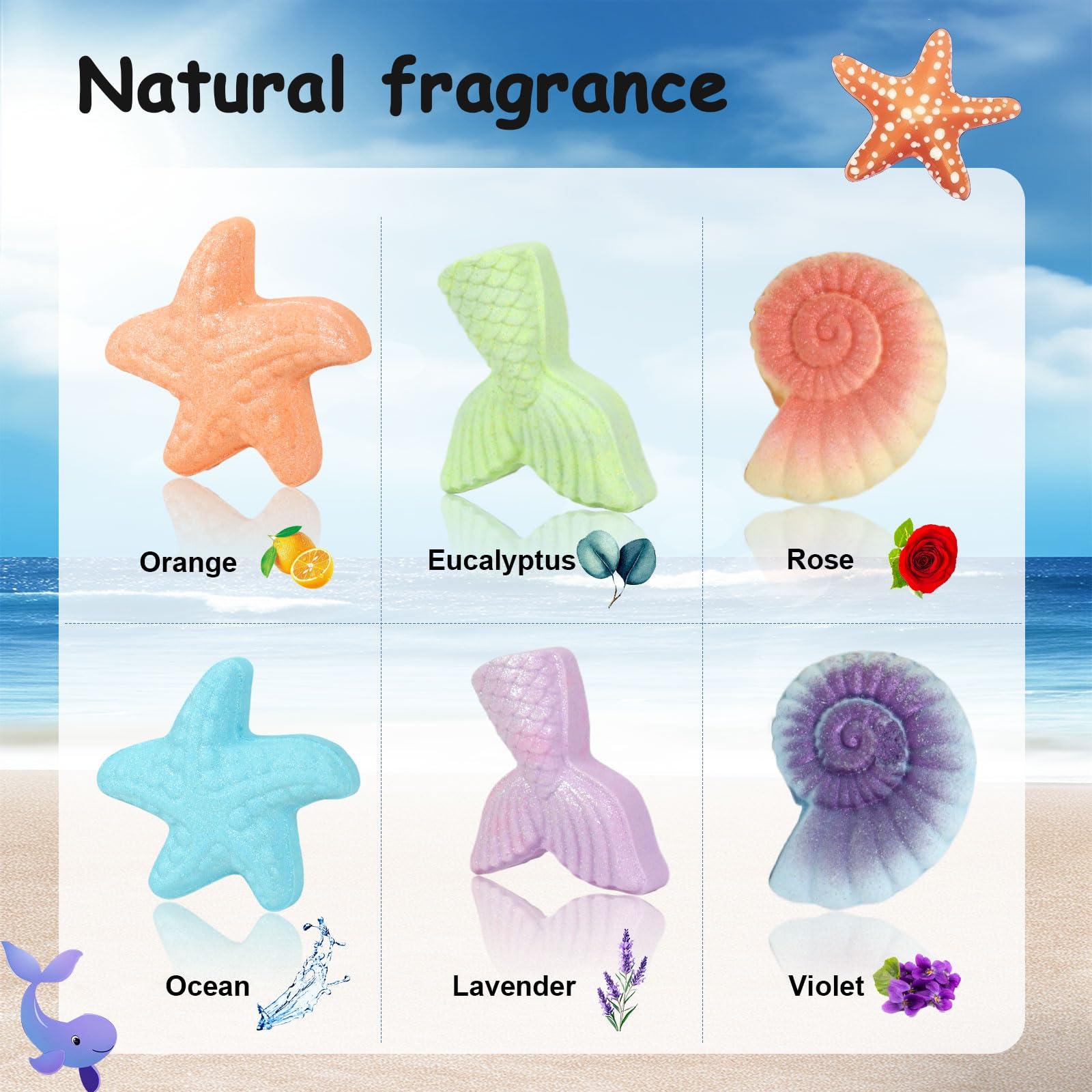 iHave Bath Bombs for Kids, Magical Mermaid Bath Bomb Gifts for Kids Bath Bombs for Girls and Boys