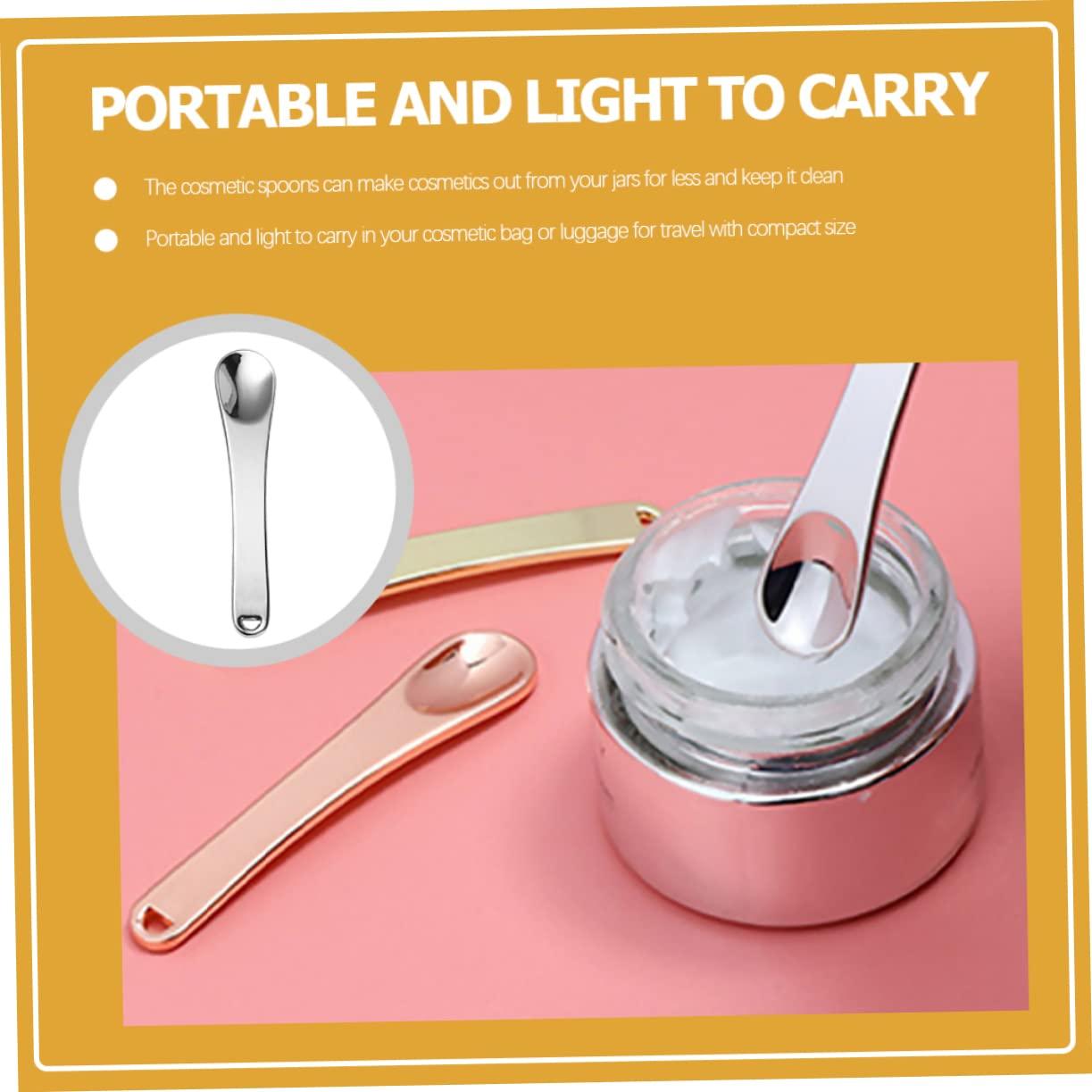 KOMBIUDA KOMBIUDA 5pcs Mini Cosmetic Spatulas Eye Cream for Skincare Skin Spatula Tools for Creams and Masks Makeup Spatula Set Precision Application Spoons