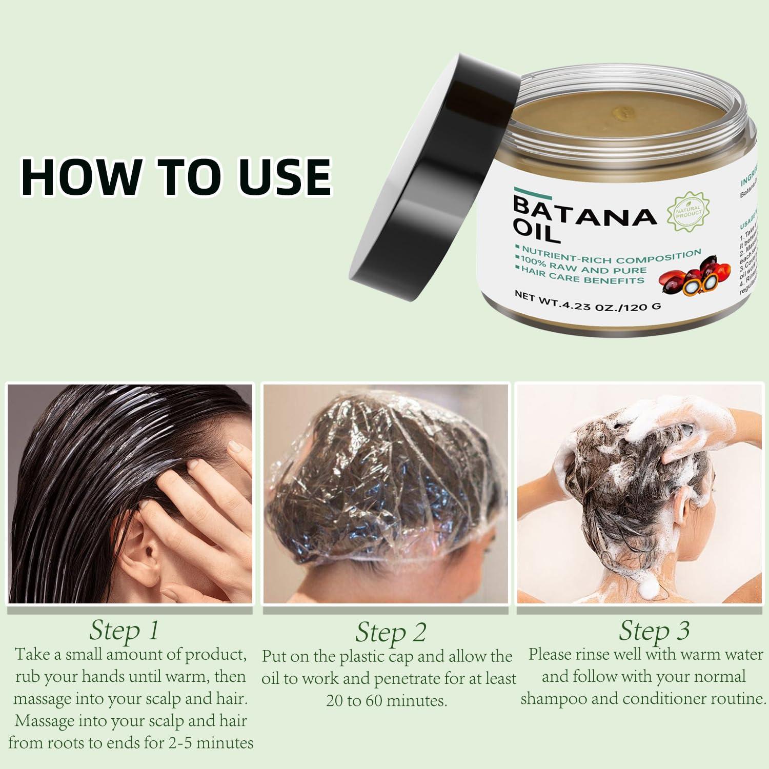 Hywestger Batana Hair Growth Oil - 100% Natural, Organic, Honduran Source - Prevents Loss, Moisturizes Scalp, Restores Dry Hair - 4.23 OZ