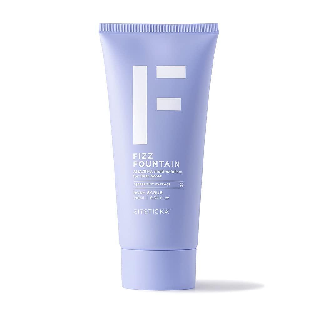 ZitSticka FIZZ FOUNTAIN by ZitSticka - AHA/BHA Body Scrub Exfoliant, Built for Acne-Prone Skin, Delivering Clearer Pores, Cleaner Skin and Future Clarity