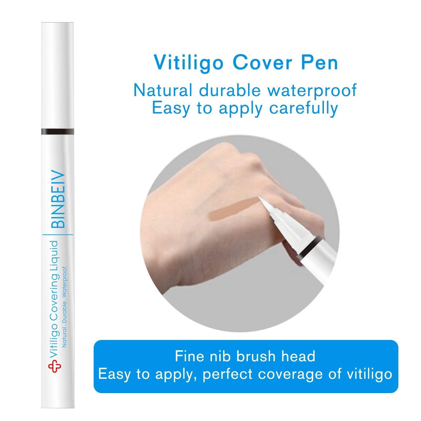 BINBEIV BINBEIV Vitiligo Cosmetic Camouflage Liqui, Cover appearance of Skin Depigmentation, Natural-Durable-Waterproof, Makeup Cover Waterproof, Used on face, hands and body