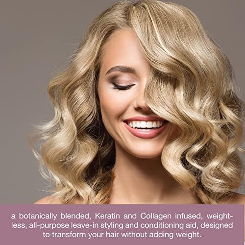 SIMPLY SMOOTH SIMPLY SMOOTH Xtend Keratin Reparative Magic Potion Original Leave In Conditioner Detangler & Heat Protection Styling Spray Repair & Reduce Breakage Color Safe & Sodium Chloride Free 16 Oz.