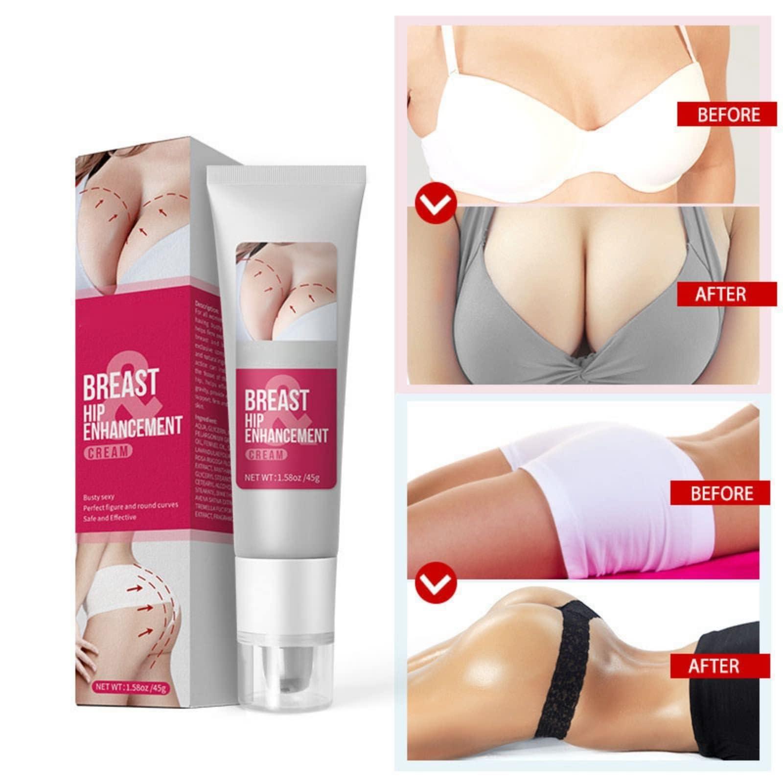 ISFIBA Breast Hip Enhancement Cream,Natural Formula for Breast Growth & Breast Enlargement,Botanical Breast Enhancement Massage Cream, Buttocks Enlargement Oil to Lift, Firm, and Tighten (2pcs)