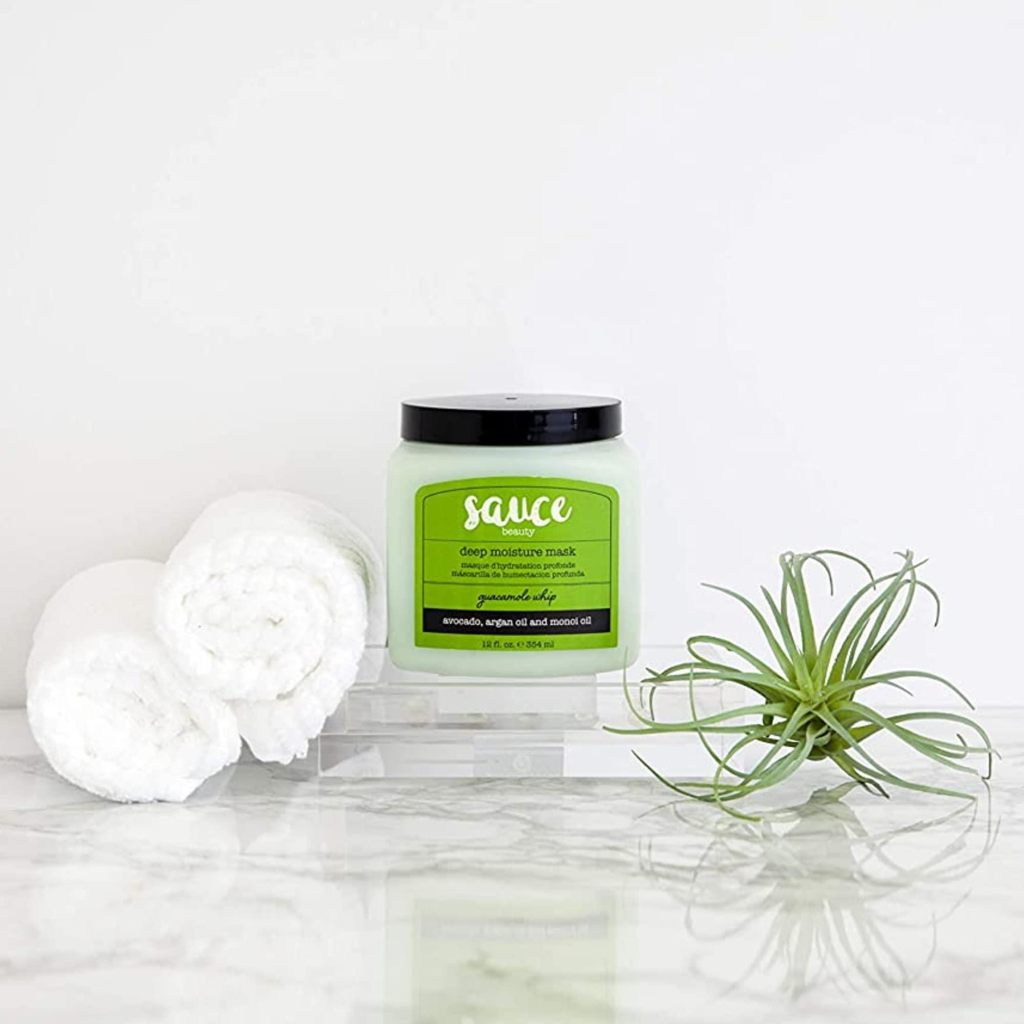 SAUCE BEAUTY SAUCE BEAUTY Guacamole Hair Mask & Tzatziki Leave In Conditioner - Deep Conditioning Treatment & Frizz Control for Curly Dry Damaged Hair - Sulfate Free Paraben Free