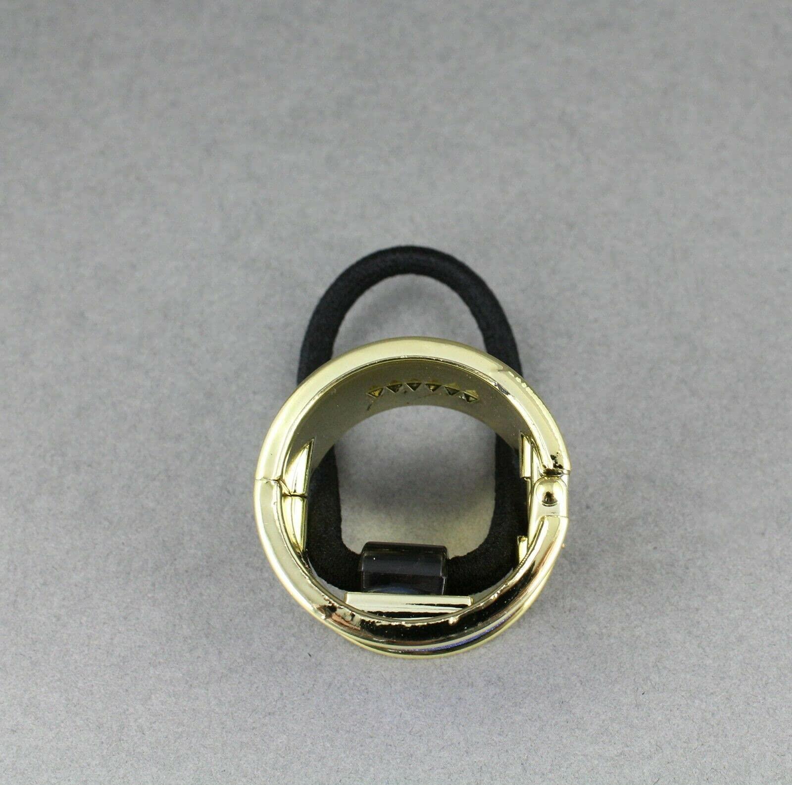 Wholesale Fashion HairClip Pink Ponytail Holder Cuff Hinged Glitter Gold Hair Tie Genie Pony Tail Circle Fashion hair Accessories for Women