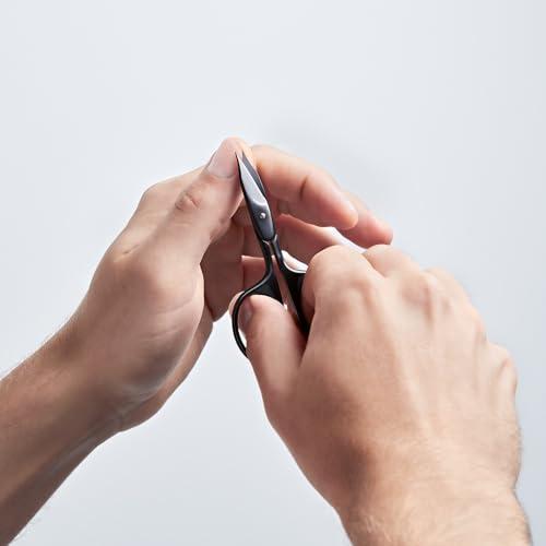 ZWILLING ZWILLING Beauty TWINOX Nail Scissors and Cuticle Scissors, 2-in-1 Scissors for Precise Cutting, Durable Stainless Steel Manicure Scissors, Matte Black, Premium Nail Care, 90 mm