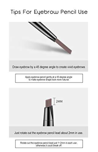 BZMC BZMC Eyebrow pencil 2in1, waterproof and anti-halo eyebrow pencil with eyebrow brush (Dark Coffee)
