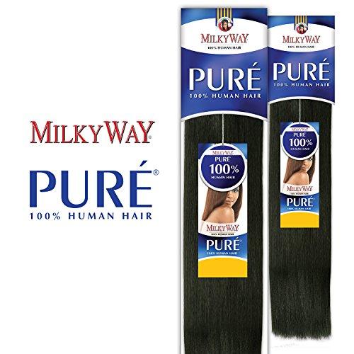 Free Tress Human Hair Weave MilkyWay Pure Yaki (10 Inch (Pack of 2), 4)
