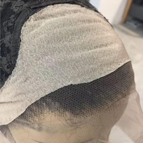 Trodalo Fake Scalp Method DIY Materials 1/2 Yard Wig Cap Net lace frontal Wigs Making Sewing Base Foundation Hairnets Accessories Lace Caps (lighter Skin)