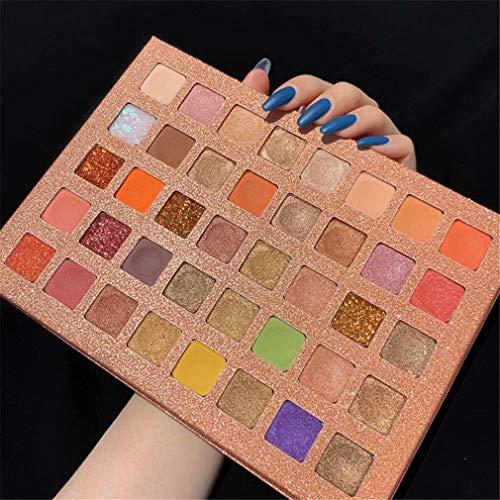 DREZEA DREZEA Eyeshadow Palette Shimmer Glitter Palett Professional 40 Colors Natural Long-Lasting Eyeshadow Cosmetic Waterproof Eyeshadows