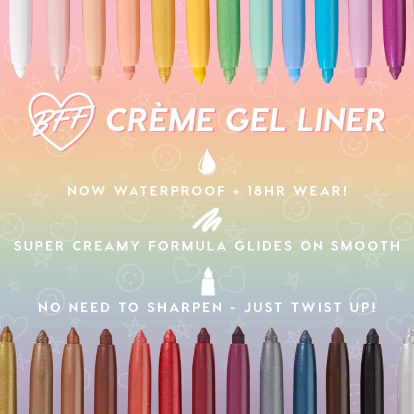Colourpop ColourPop BFF Crme Gel Liner - Waterproof Gel Eyeliner Pen with a High-Pigment & Buildable Formula - Colored Eyeliner with 18-Hour Wear - IceBreaker (0.01 oz)