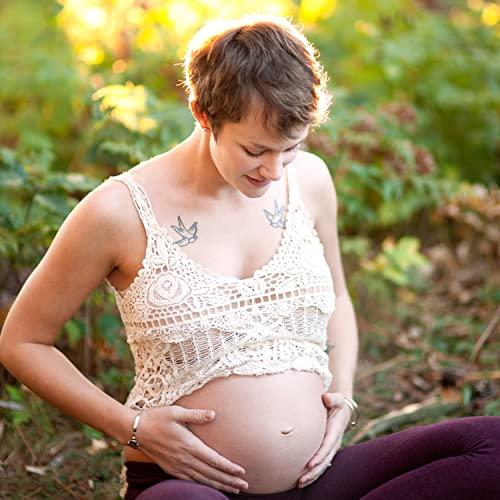 Badger Badger - Pregnant Belly Oil, Rose & Vanilla, Certified Organic, Gentle & Soothing, Jojoba & Coconut Oil, Belly Oil for Stretched Skin During & After Pregnancy, 4 fl oz