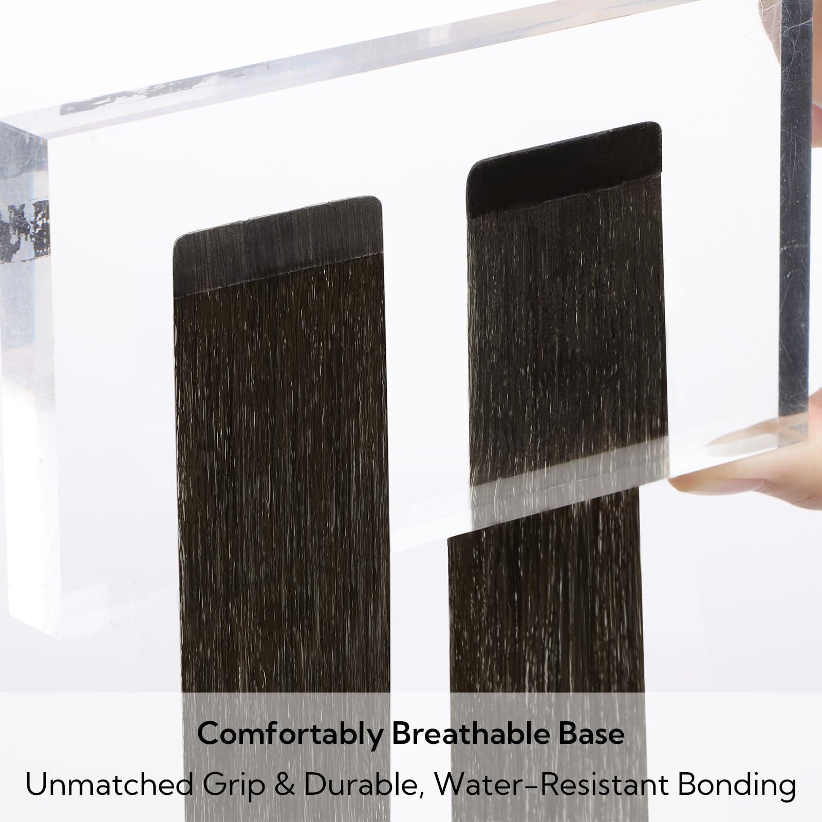 hotbanana HOTBANANA Tape in Hair Extensions, 26 Inch 40pcs 120g Dark Brown Tape in Hair Extensions Human Hair Tape Hair Extensions Straight Remy Human Hair Tape in Extensions