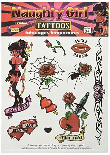 Forum Novelties Forum Novelties Naughty Girl Temporary Tattoos