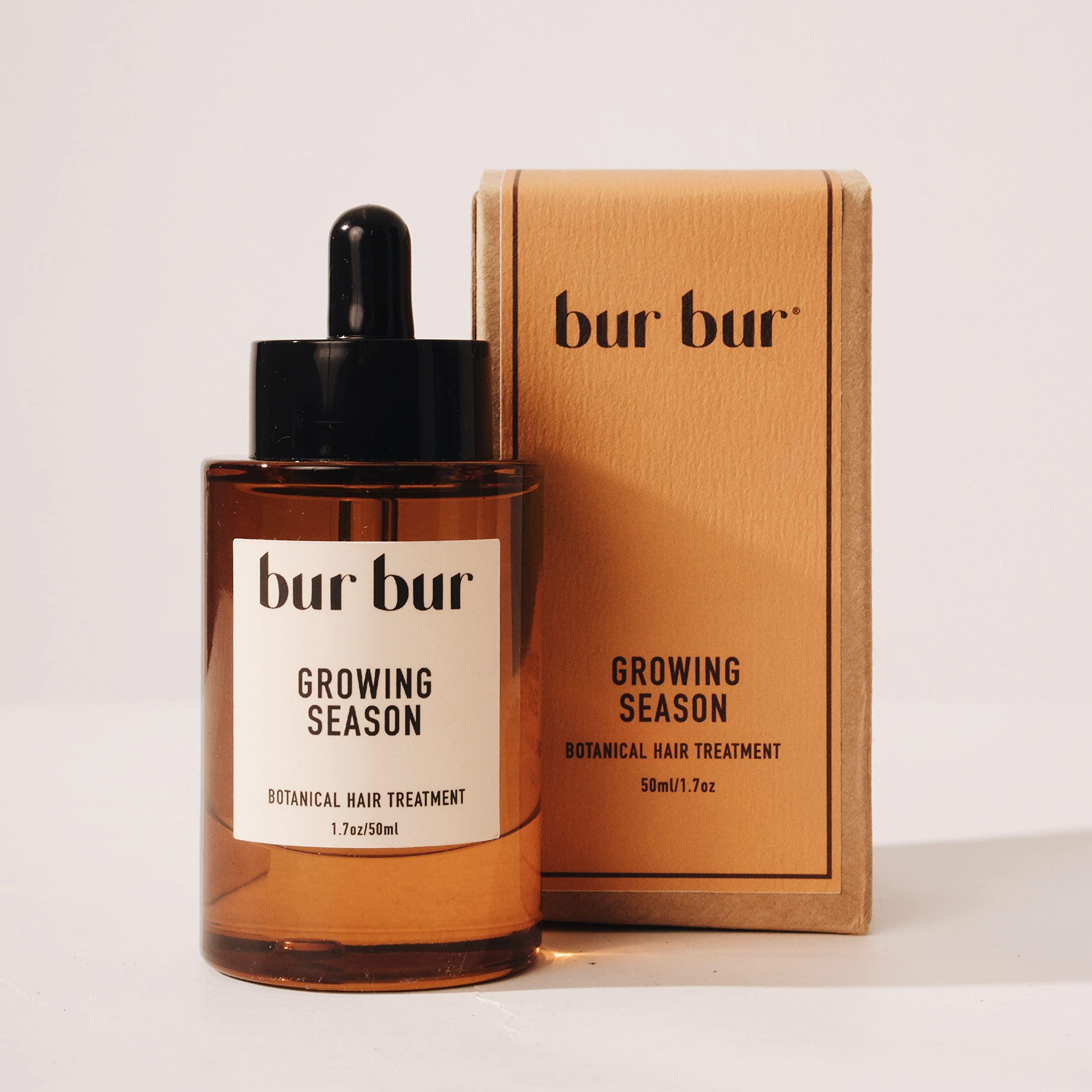 Bur Bur BUR BUR Growing Season Hair Growth And Repair Oil | With Burdock, Nettle Oil and Vitamin C for Visibly Fuller, Stronger and Shinier Hair.