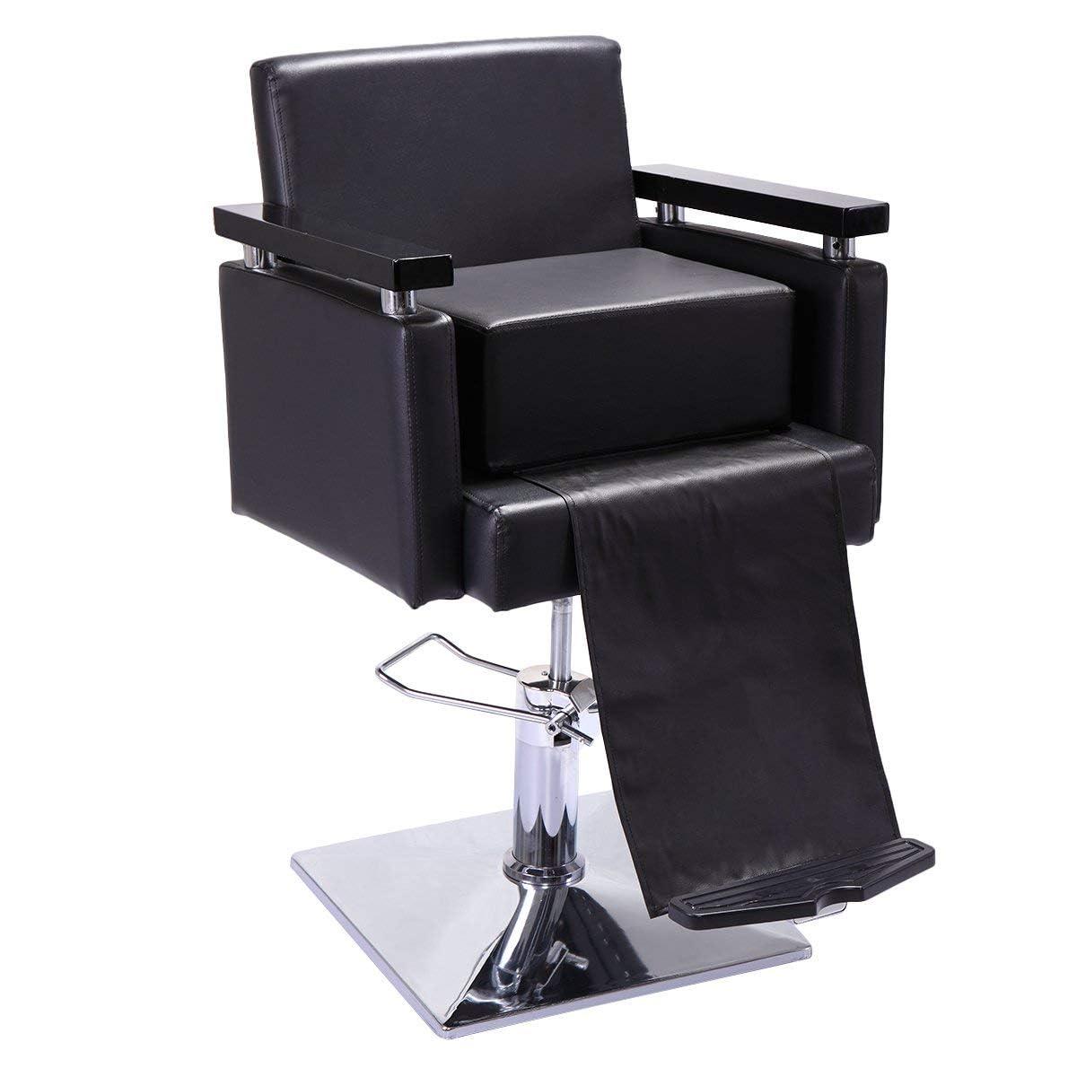 JAXPETY JAXPETY Black Barber Beauty Salon Spa Equipment Styling Chair Child Booster Seat Cushion