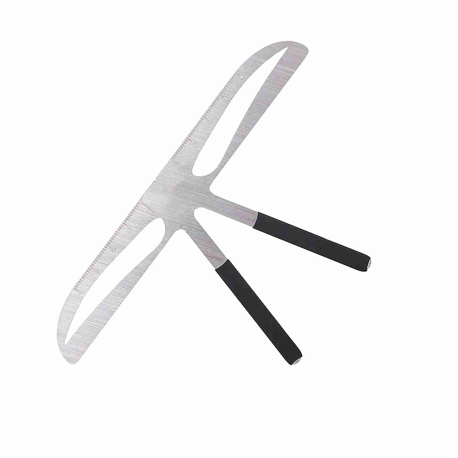 GOTOTOP Permanent Eyebrow Ruler Eyebrow Measure Balance Extension Ruler, Three Point Positioning Design Eyebrow Shape Stencil (Standard Eyebrows)