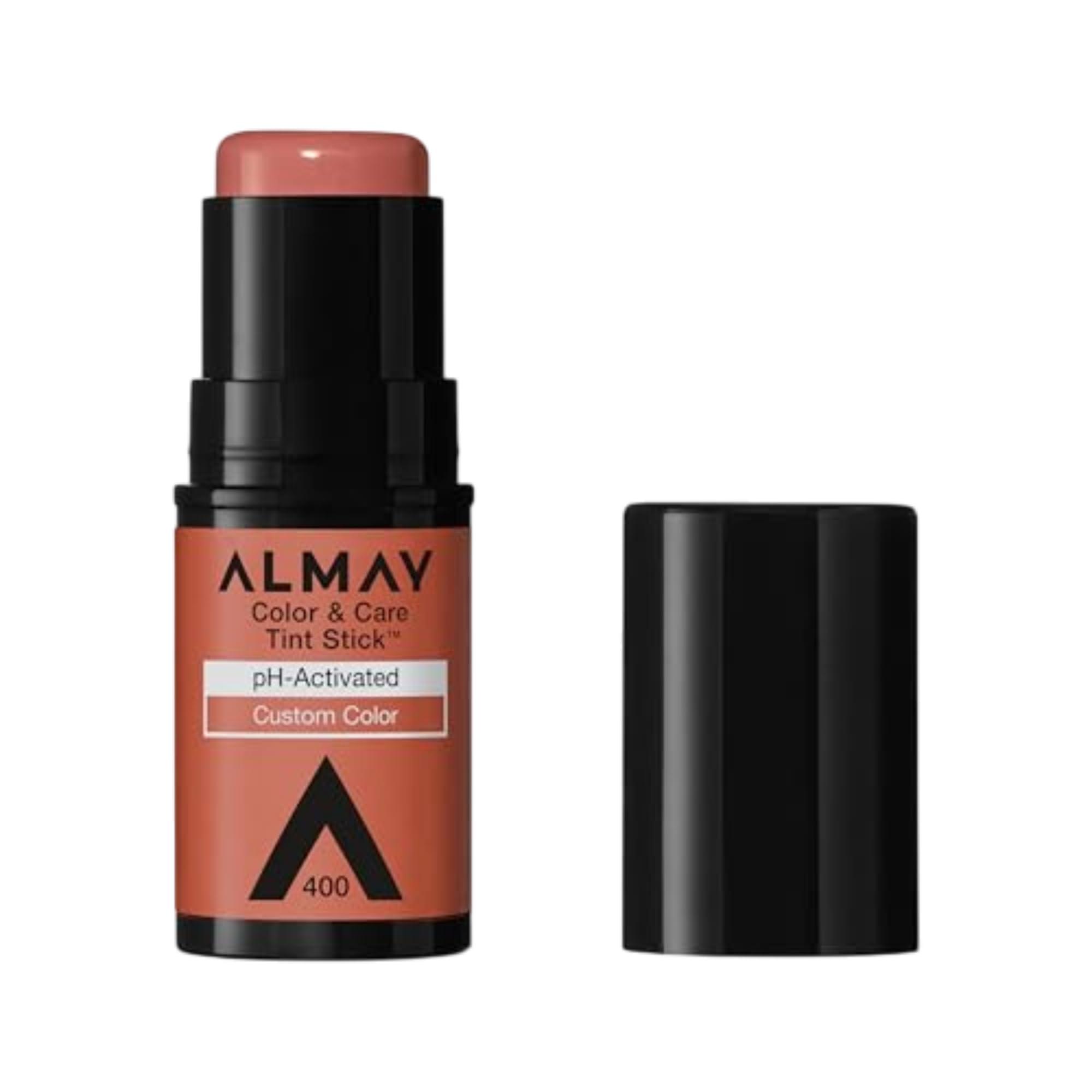 Almay Almay Lip and Cheek Tint, Color & Care Tint Stick, Multi-Use Moisturizing Blush and Lip Color, Dewy Finish, 400 Nude Flush, 0.25 oz