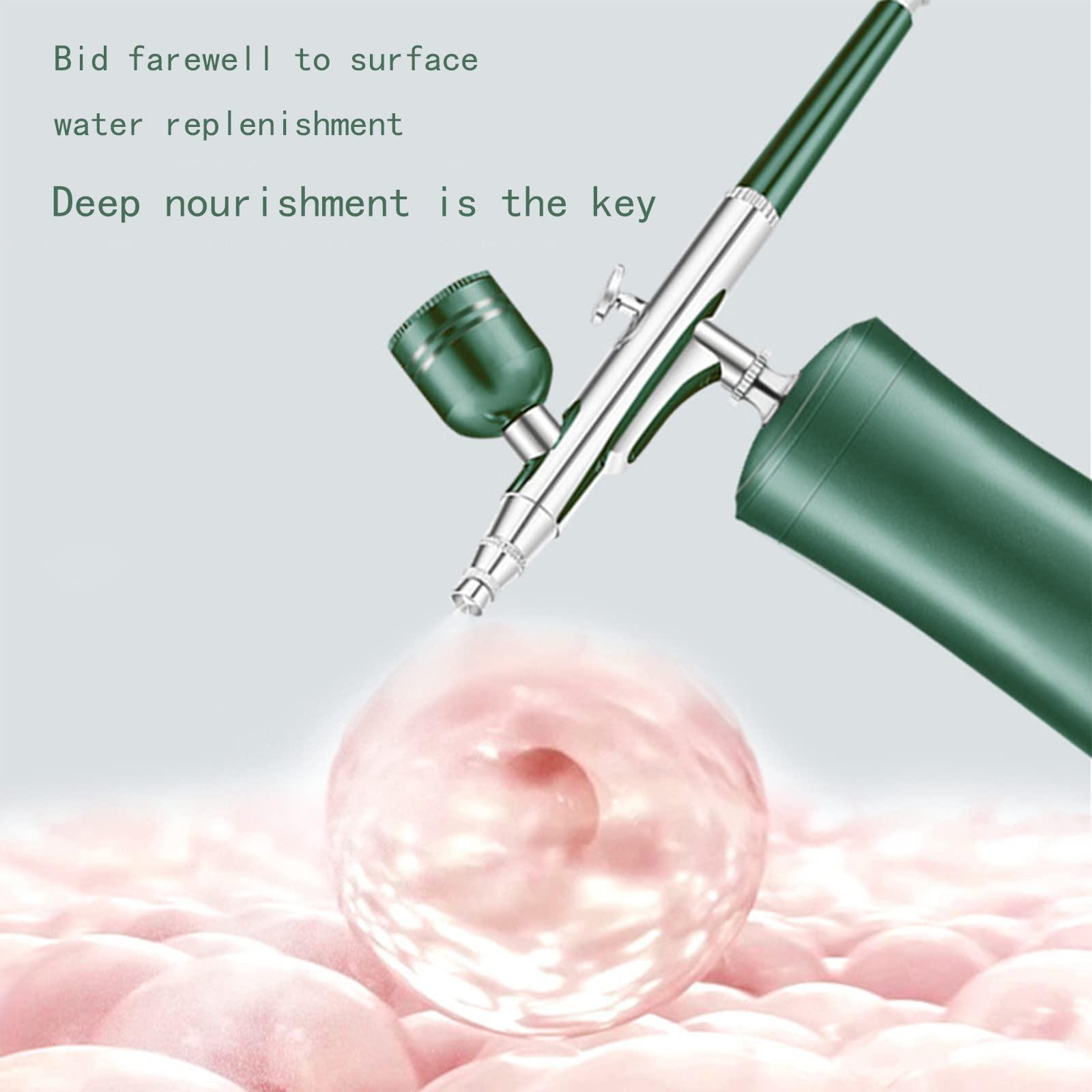 DAIMOFS DAIMOFS Spray Airbrush Kit Portable Facial Makeup Airbrush Rechargeable Airbrush with Adjustable Button Oxygen Facial Mist Makeup