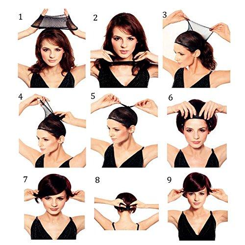 BERON BERON 26 Inches White Wig Long Wavy Wig with Bangs Synthetic Wig Long Wig White Wigs for Daily Party with Wig Cap