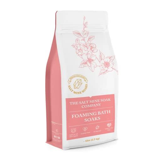 Midwest Sea Salt Company Spearmint Foaming Fine Grain (.3mm) Bath Salt Soak 10 lbs - Custom - Pink