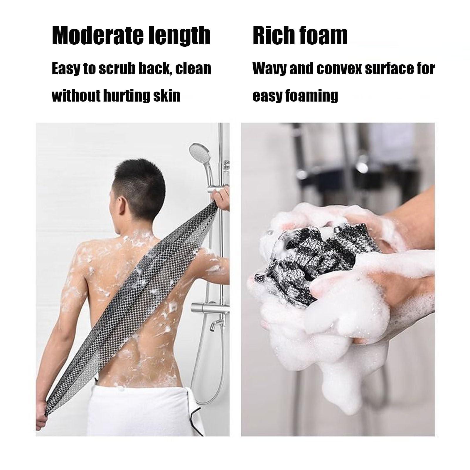 Generic Blissal - Blissal Exfoliating Shower Towel, Blissal Exfoliating Towel, Blissal Scrub Cloth, Blissal Towel, Travel Friendly and Quick Drying, for Women and Men (4pcs)