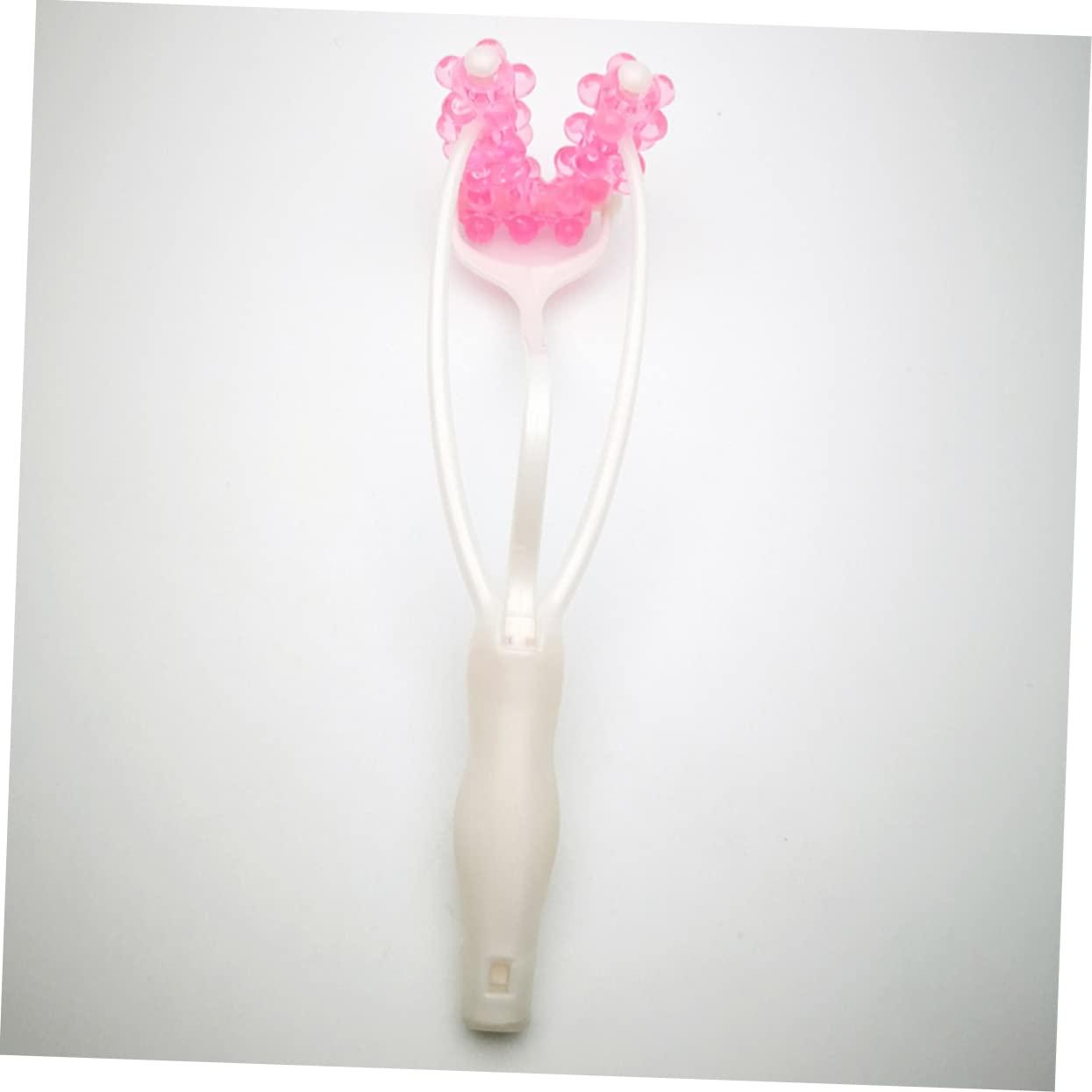 FRCOLOR FRCOLOR 3pcs 2 1 3D face Roller Beauty face Slimmer Girls Chin Remover Lifting up Tightening Roller Massage Roller Face Massager for Slimming Chin Massage Wheel Three Generations Compact