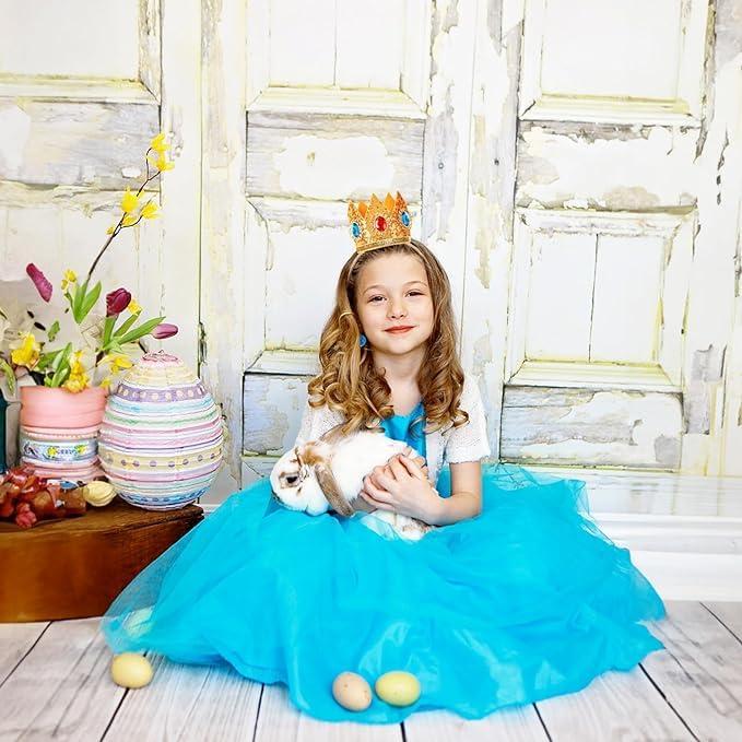 hashiny hashiny 1Pcs Princess Peach Crown Headband and Necklace Set for Cosplay Party Halloween (BB)