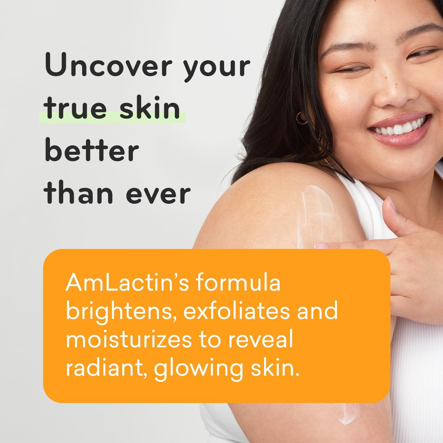 AmLactin AmLactin Daily Vitamin C Lotion - 7.9 oz Body Lotion with 7% Lactic Acid - Skin-Brightening Exfoliator and Moisturizer for Dry Skin