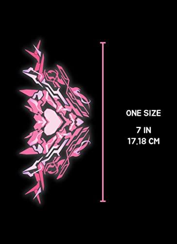 MOEFLAVOR Sexy Succubus Womb Temporary Tattoos (2D) and Cosplay Cyber Succubus Sexy Womb Temporary Tattoos (Glow) Set